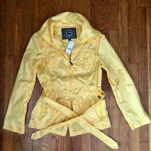 New With Tags, Yellow Lightweight Jacket, Zip Up Jacket